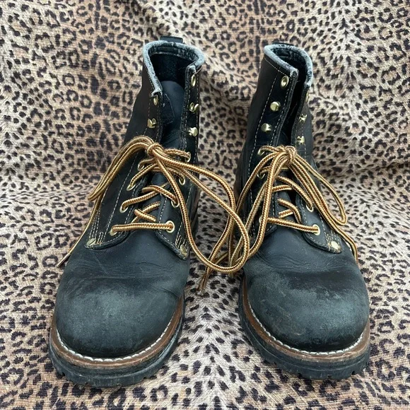 Black Leather Men’s Boots - Picture 2 of 12